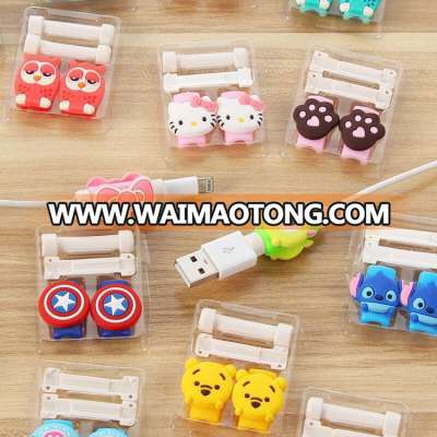 Different Cartoon shape USB cable protector for cable wholesales