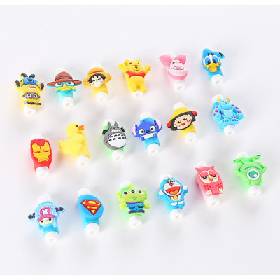 Flexible Cartoon USB Data Charger Cable Saver Protector For Phone